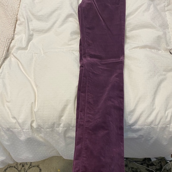 AG Stevie Purple corduroy Pants sz 26 - Picture 6 of 6